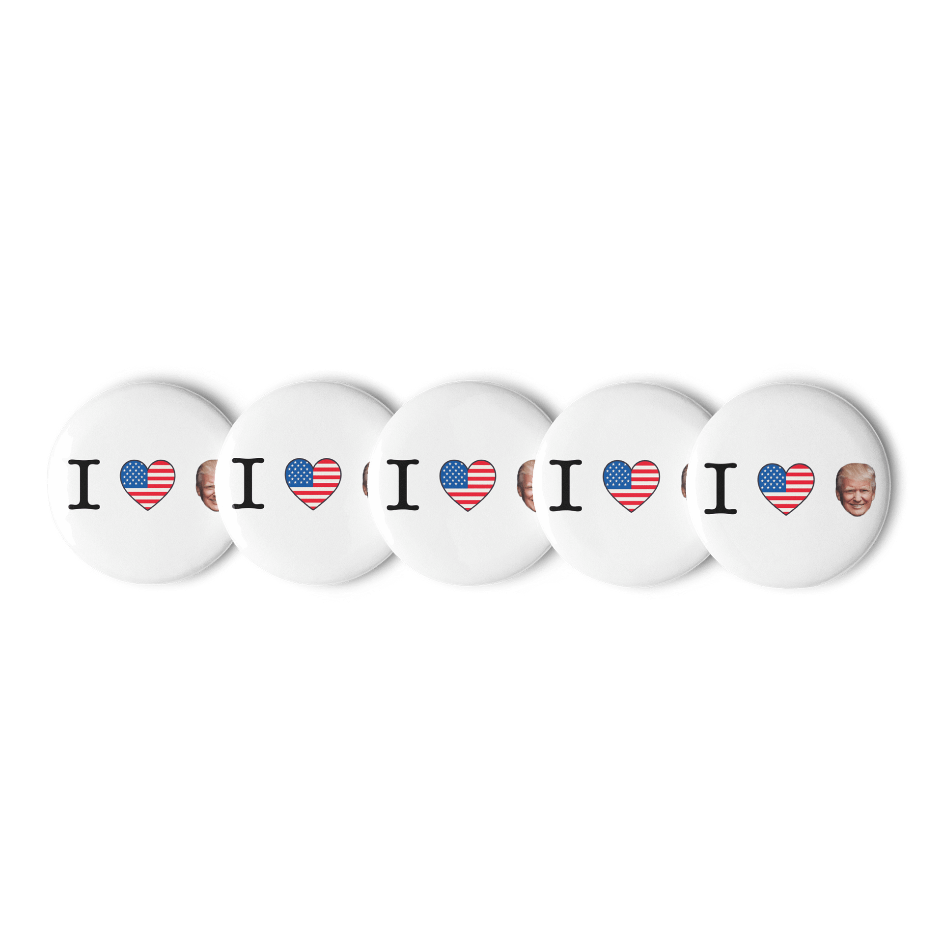 I HEART TRUMP PIN (5-PACK) product image (1)