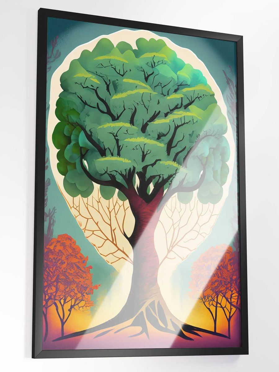 Capture the Tranquility of Sunrise Through the Trees in a Framed Matte Poster product image (2)