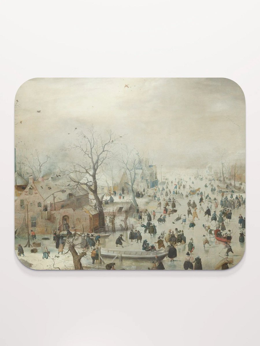 ''Winter Landscape with Skaters'' by Hendrick Avercamp Mouse Pad product image (3)