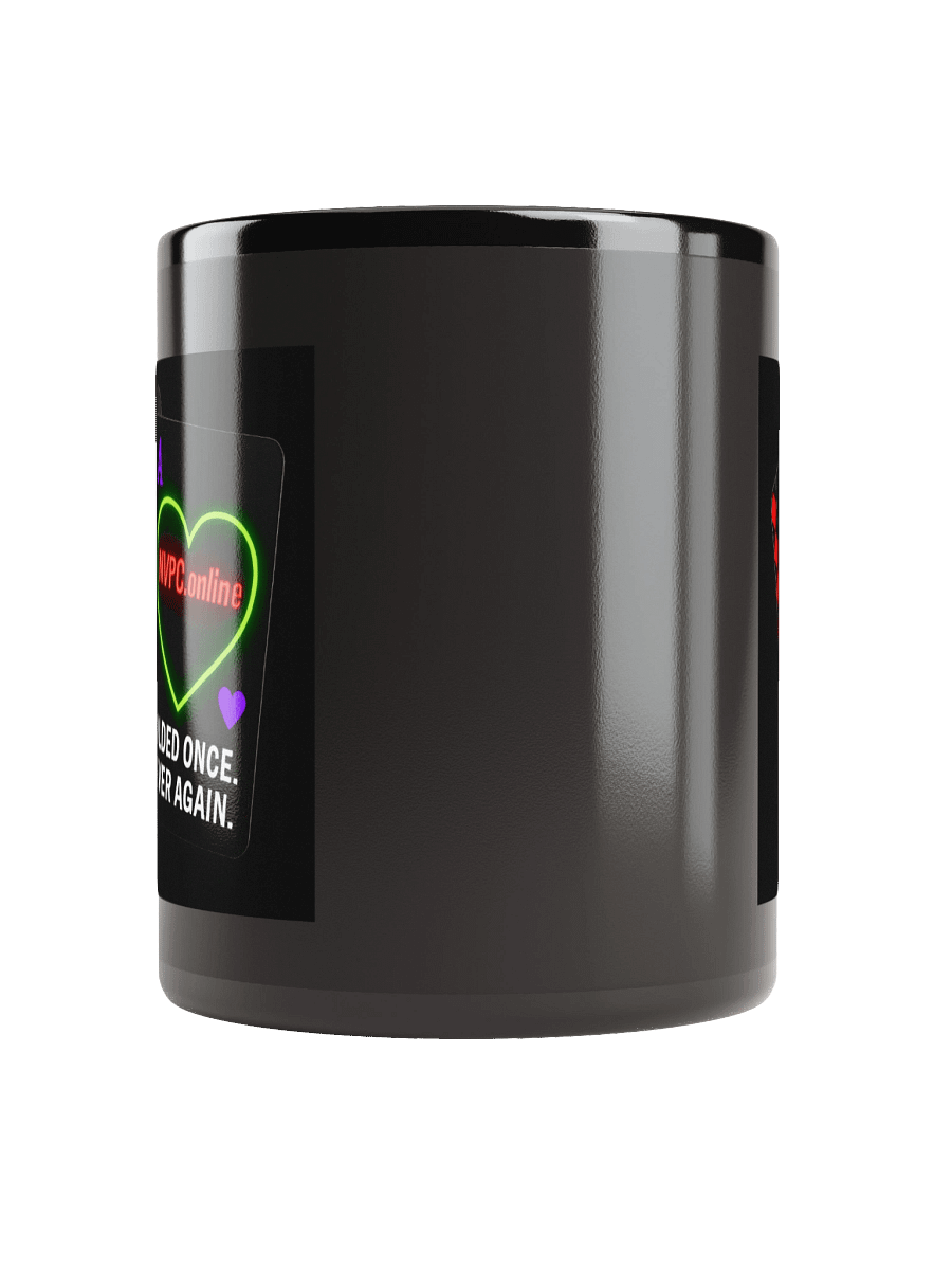 Black Folded "Folded Once - Never Again" Mug - Neon Edition product image (5)