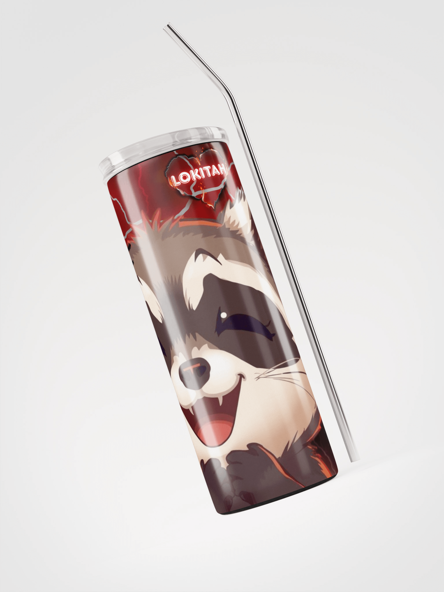 I will not rage Raccoon Stainless Steel Tumbler product image (3)