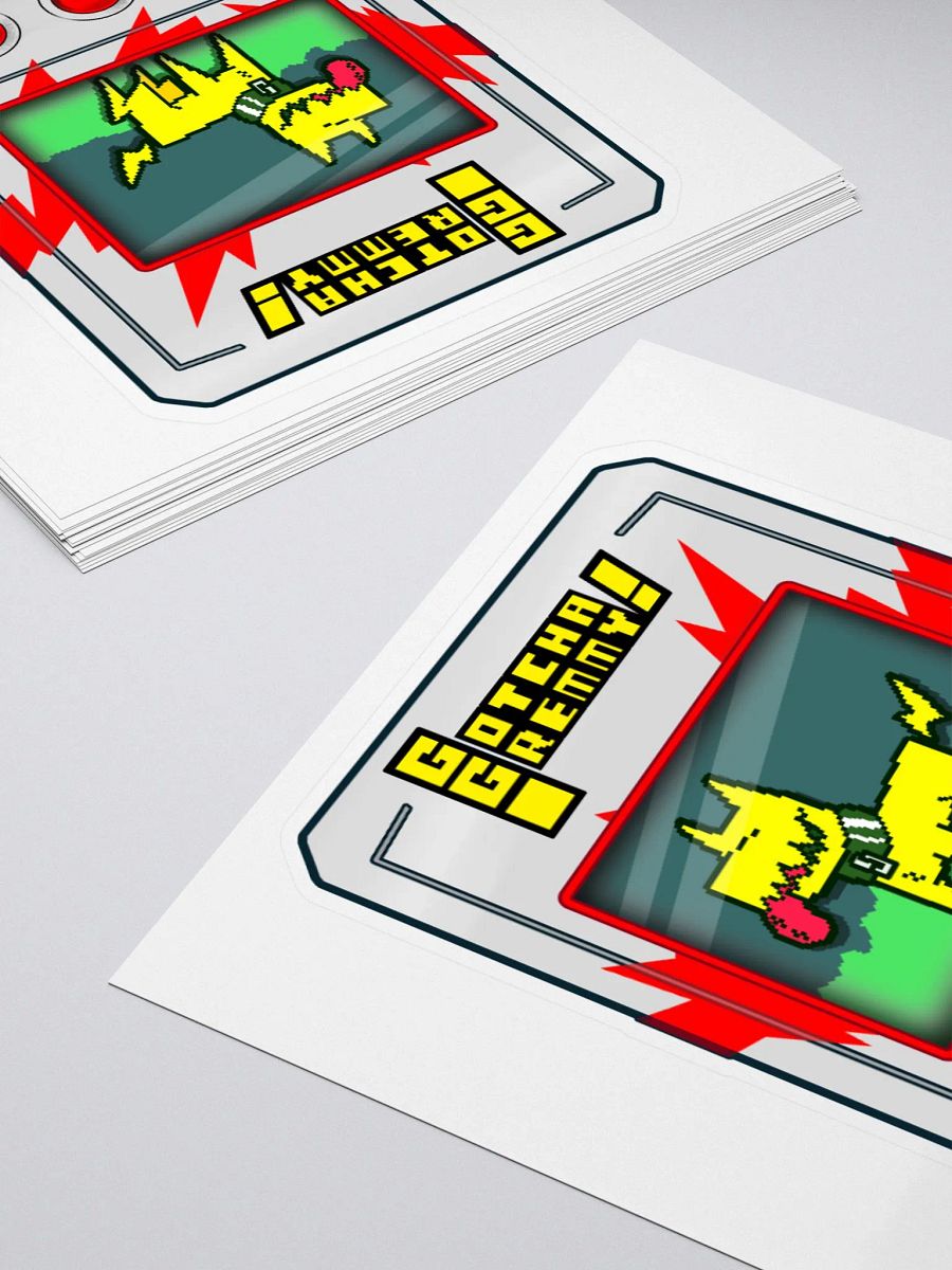 Gotcha Gremmy! [White/Red] - Sticker product image (4)
