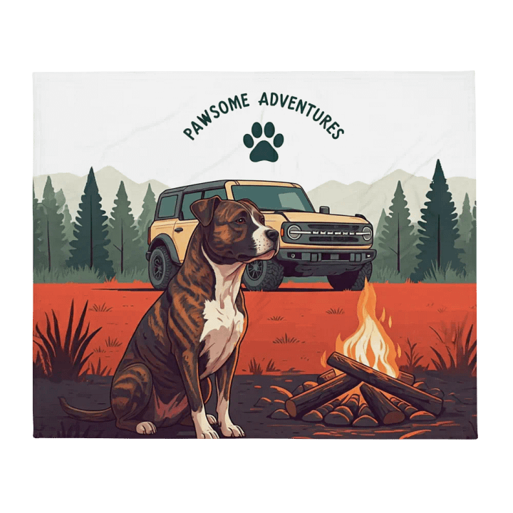 Pawsome Adventures Throw Blanket product image (1)