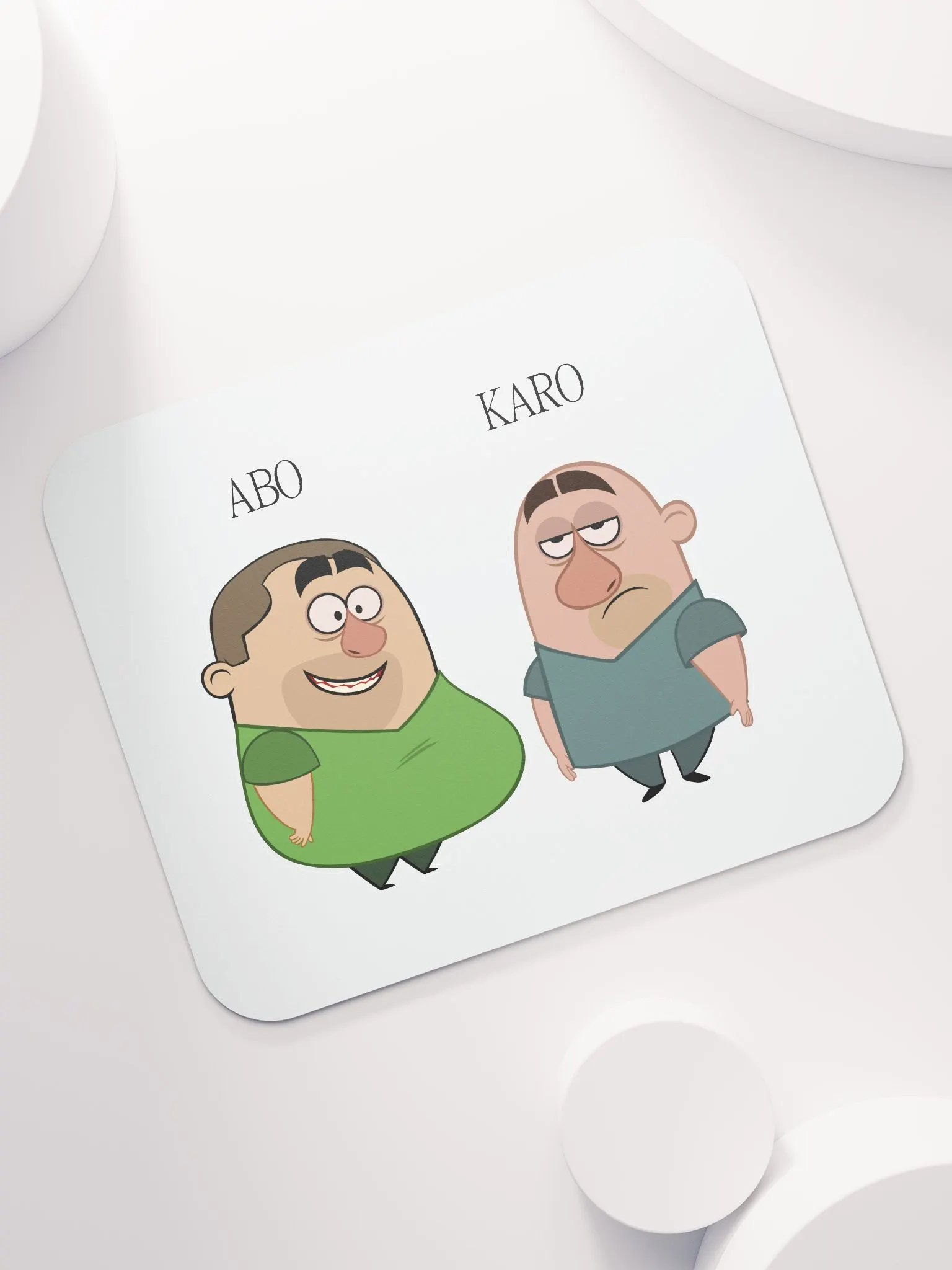 Abo and Karo - Dynamic Duo Mouse Pad product image (7)