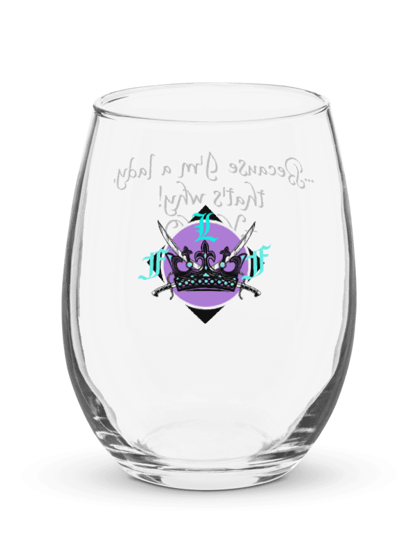XOXO Crowned Lady Stemless Wine Glass product image (3)