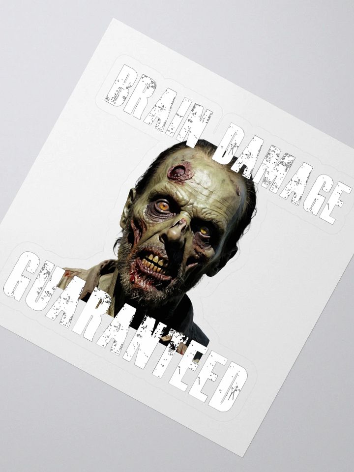 BRAIN DAMAGE GUARANTEED - Kiss Cut Stickers product image (2)
