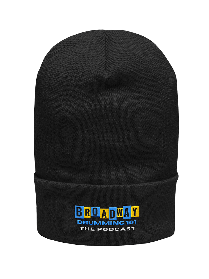 Broadway Drumming 101 Embroidered Beanie – Warm, Soft, and Gig-Ready product image (1)