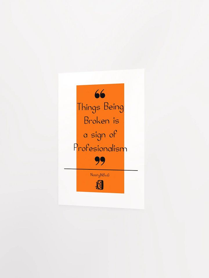 Things Being Broken Inspiration Poster product image (2)