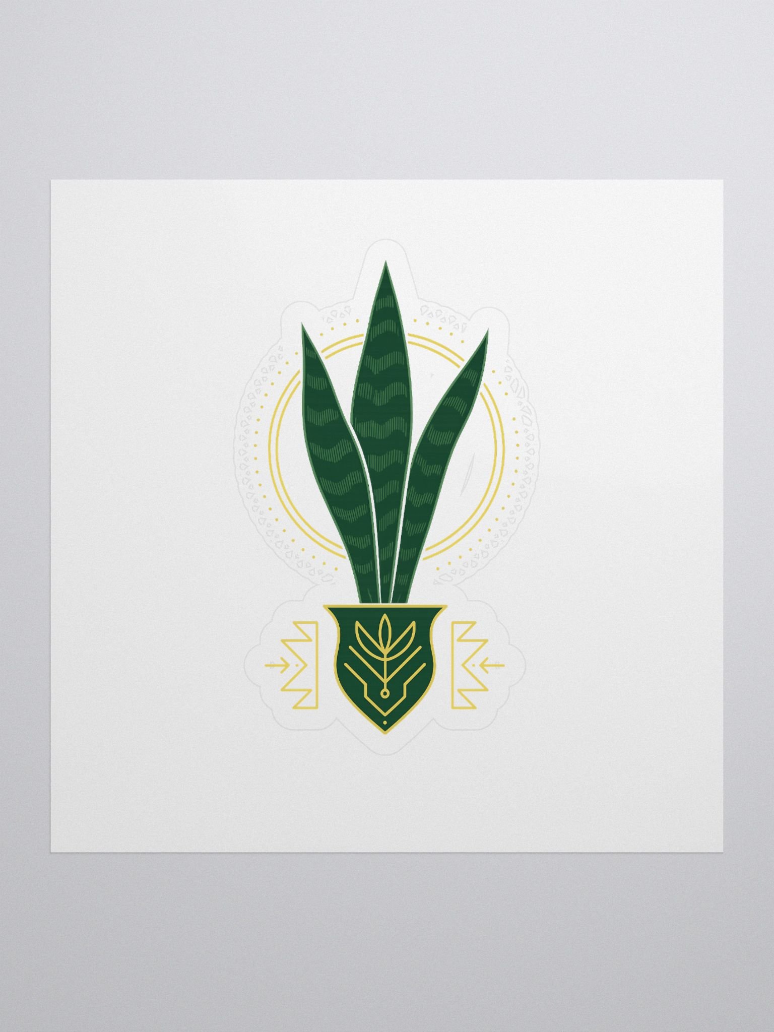Snake Plant cutout sticker product image (1)