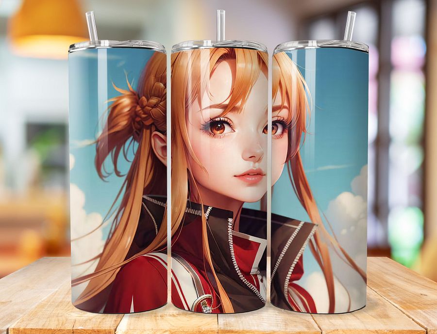 Asuna 20 oz Stainless Steel Tumbler – Sword Art Online Graceful Knight Design product image (1)