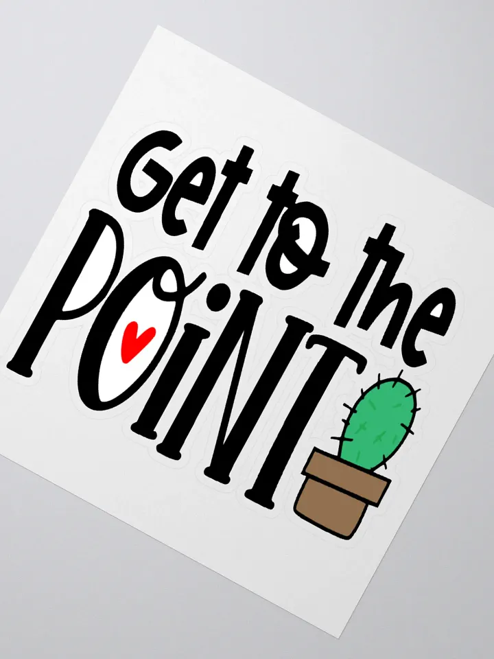 Heartfelt Cactus Kiss Cut Sticker product image (2)