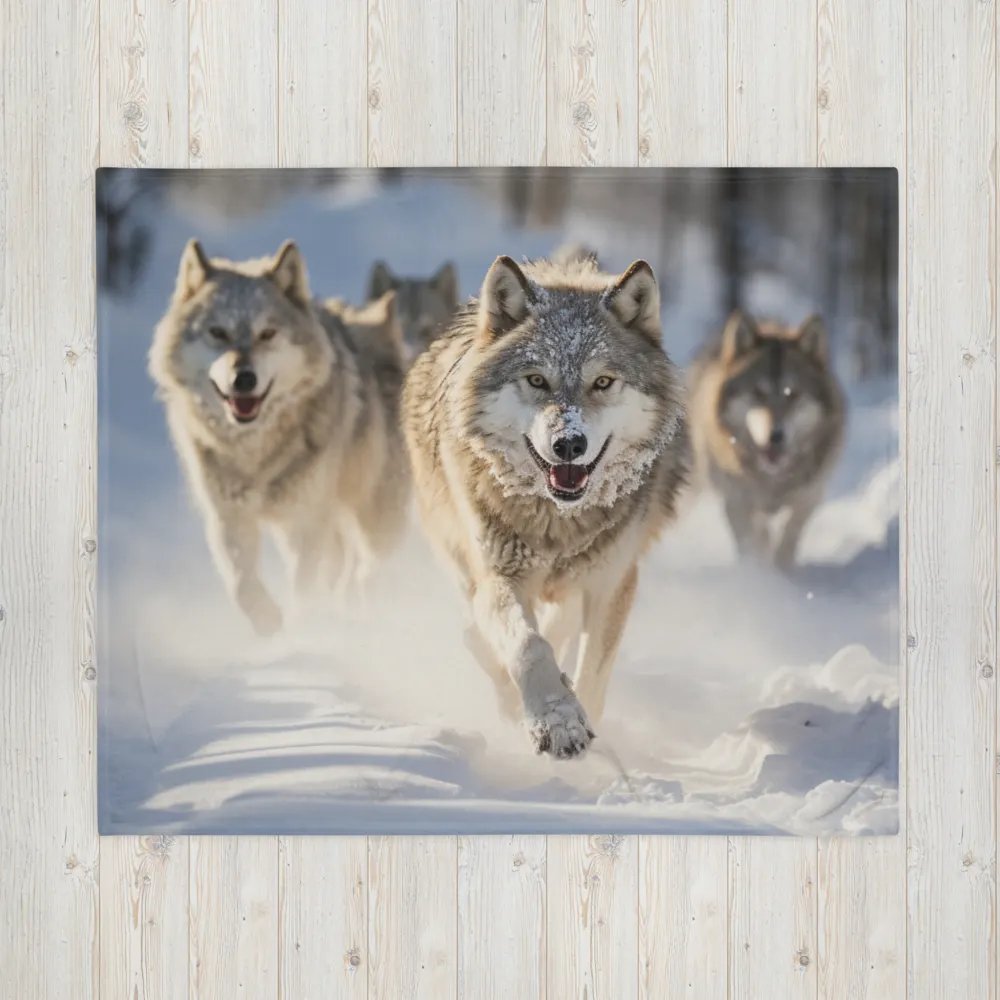 Wolf Pack in Snow: Majestic Winter Scene product image (16)