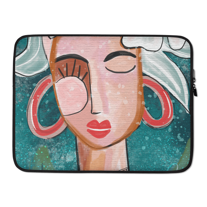 Vibrant Visage Laptop Sleeve - Hibiscus Girl product image (2)