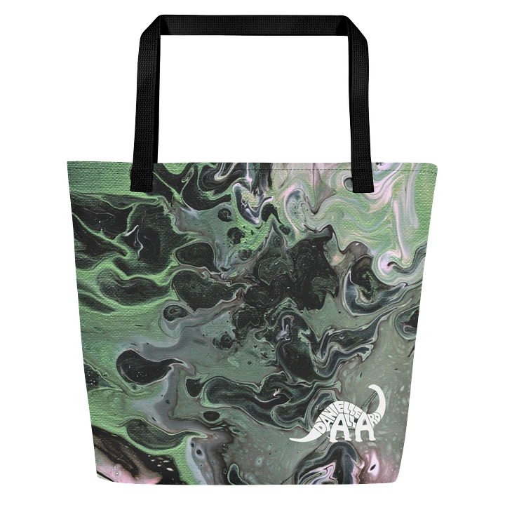 Metallic Green Fluid Acrylic Tote Bag product image (1)
