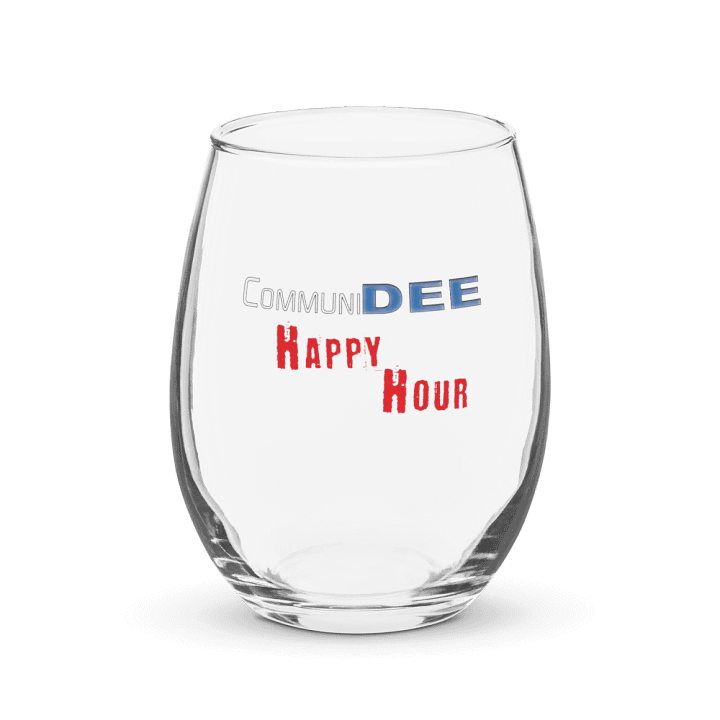 CommuniDEE Happy Hour Wine Glass product image (1)