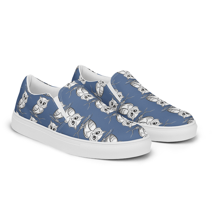 Whimsical Owl Pattern Slip-On Shoes product image (2)