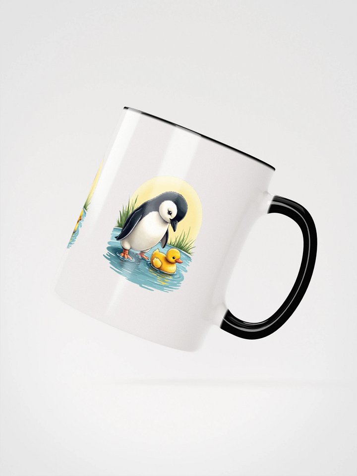 Peaceful Penguin and Duckling Ceramic Mug product image (3)
