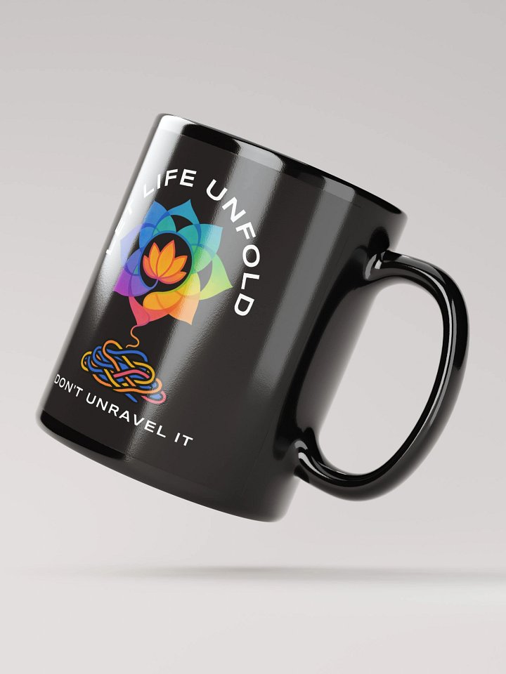 Let Life Unfold | Black Glossy Mug by Mugz product image (2)