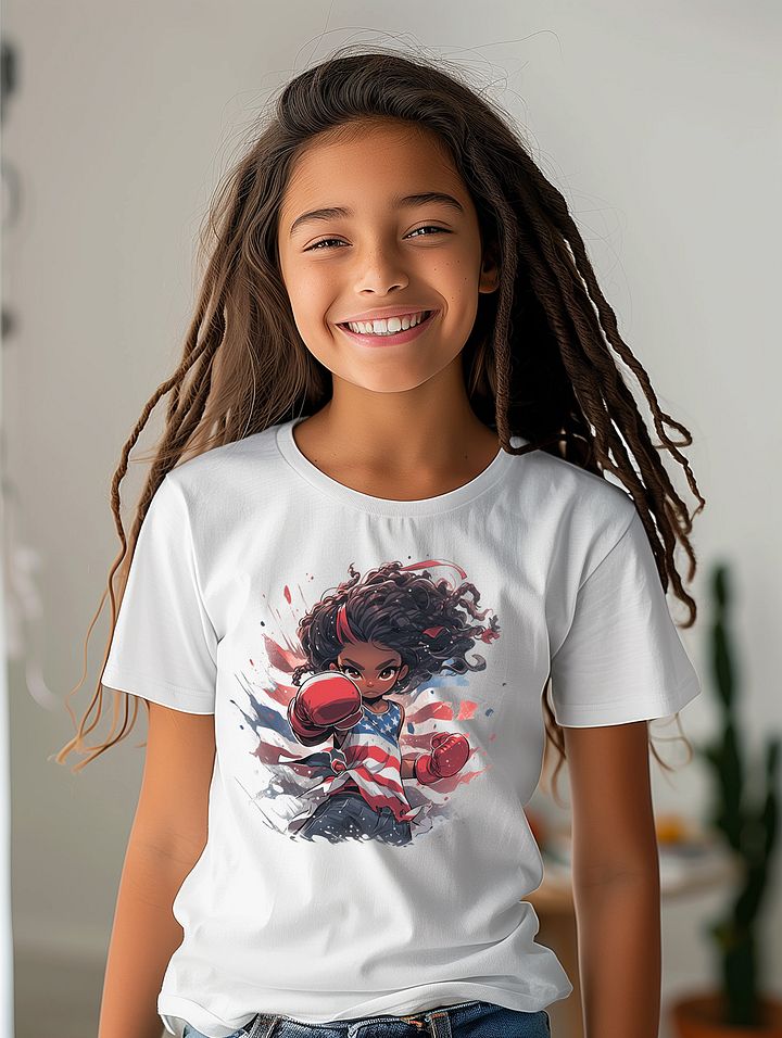 Afro Boxing Girl Tee product image (2)