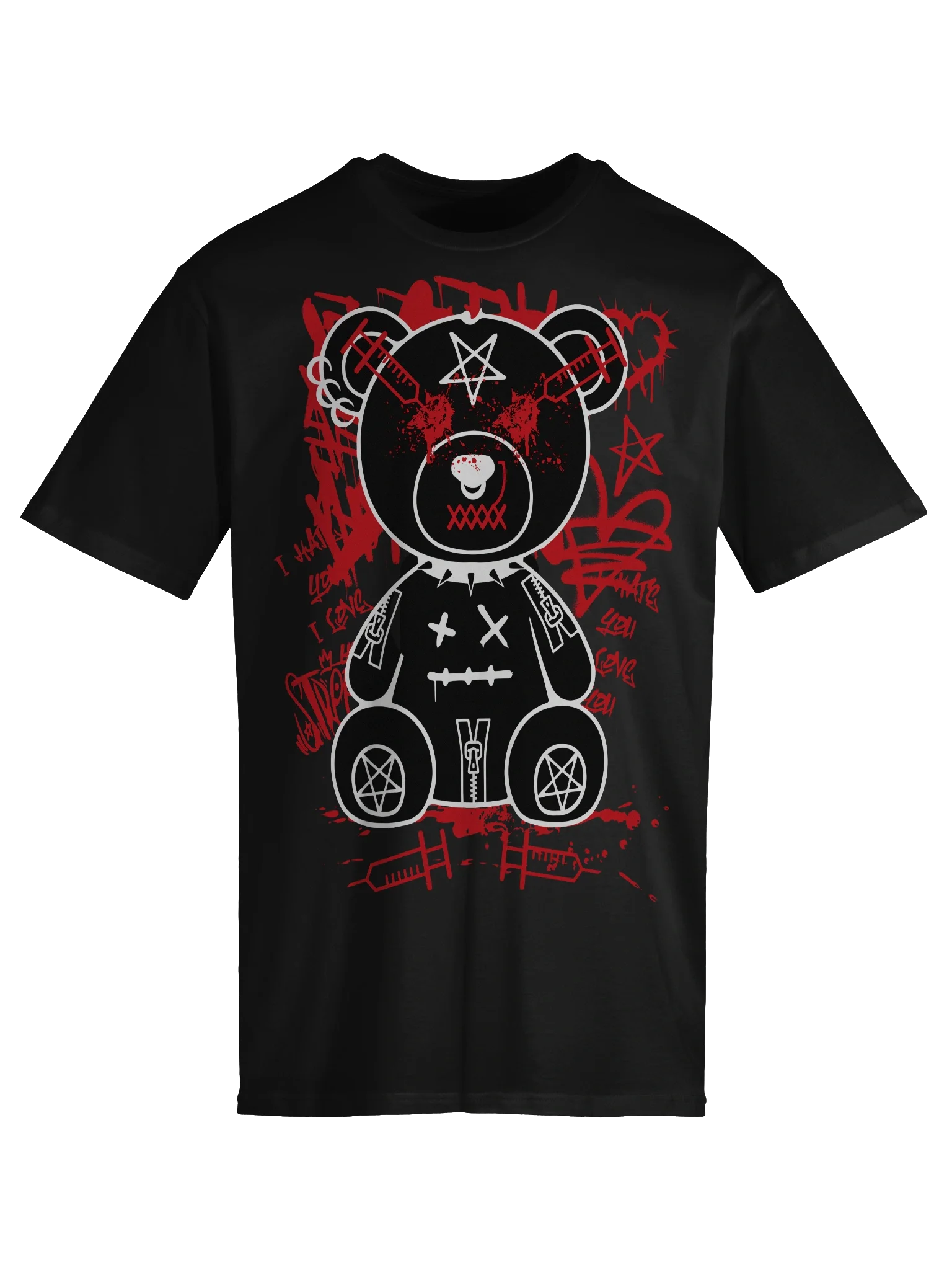 Graffiti Occult Bear Unisex Premium T-Shirt product image (3)