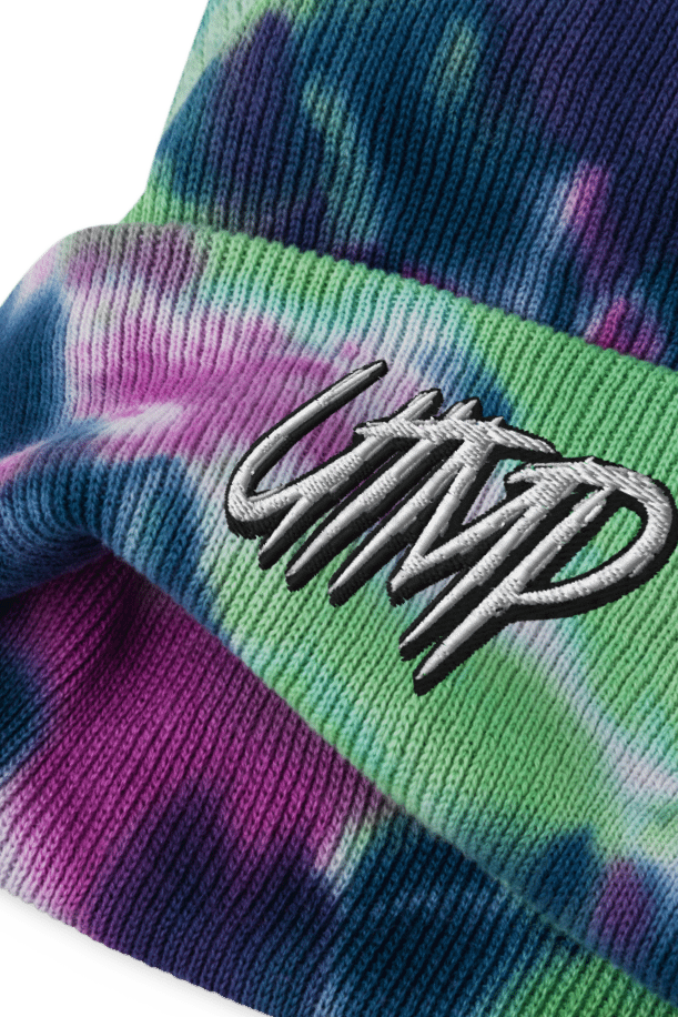 Embroidered Cuffed Beanie - UTMP WHITE LOGO product image (1)