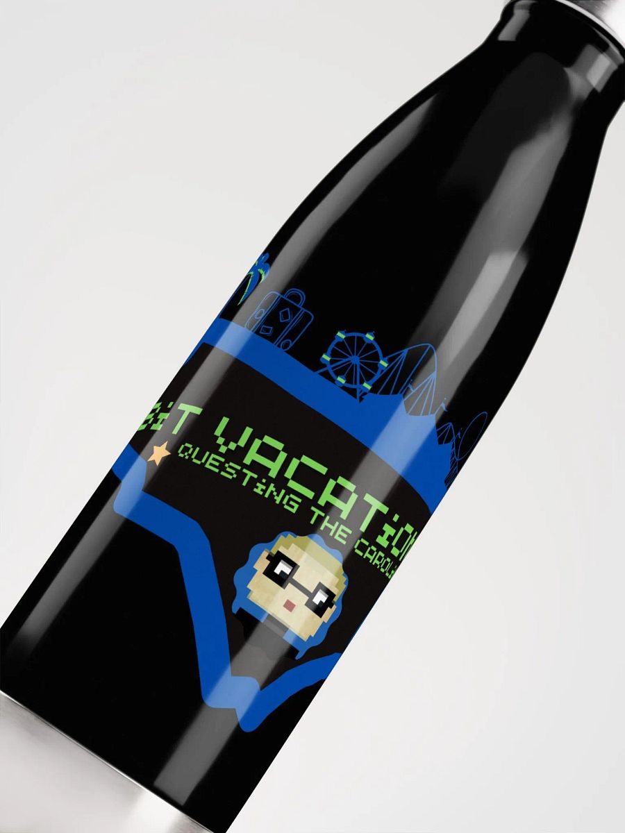 8-Bit Map Logo Stainless Steel Water Bottle product image (5)