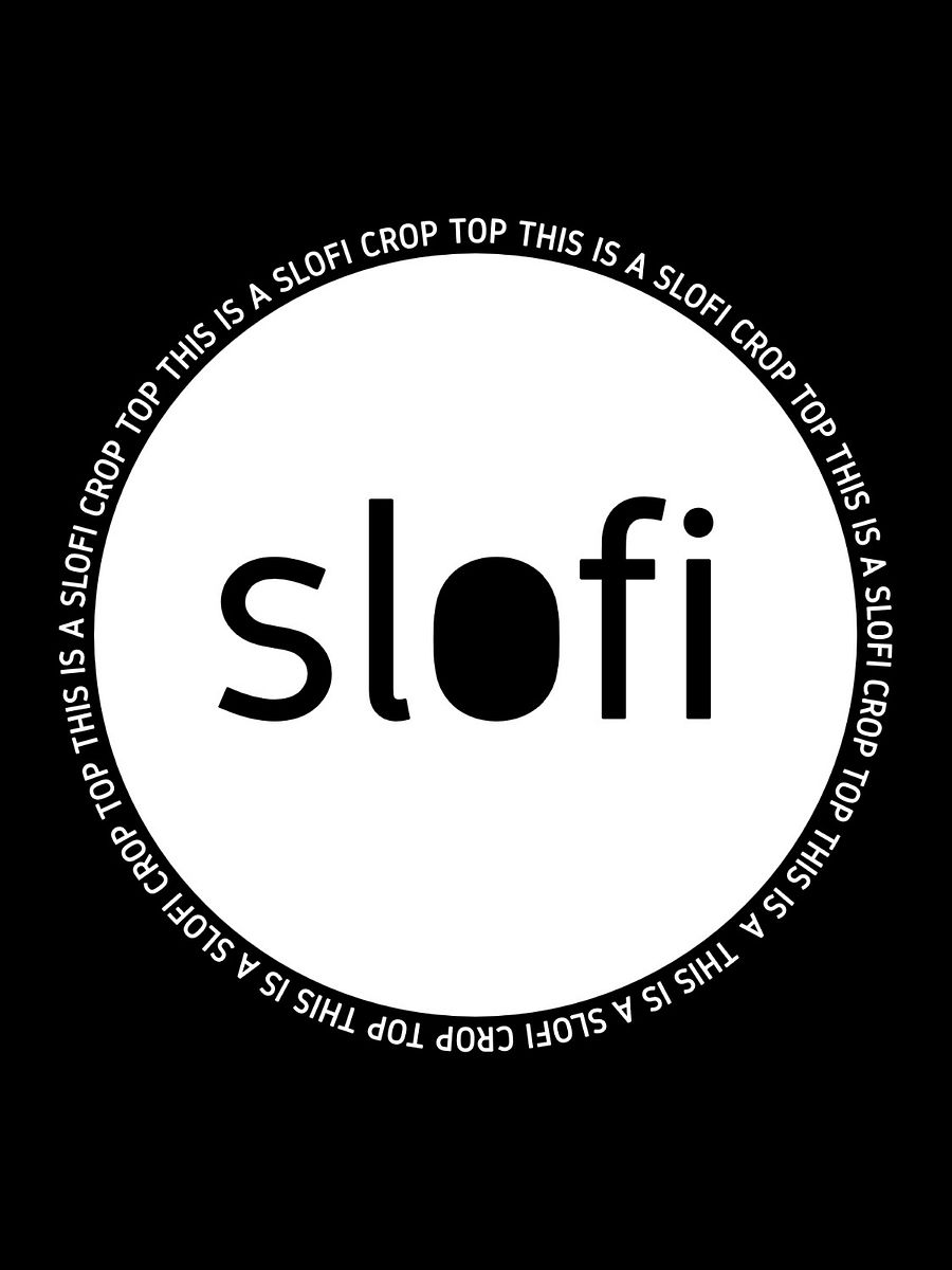 Slofi "Dark Mode" Logo Crop Top product image (3)