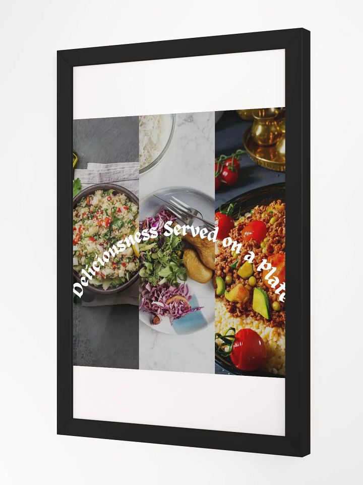 Wall Art Meal Collage Framed High-Quality Matte Poster (in product image (9)