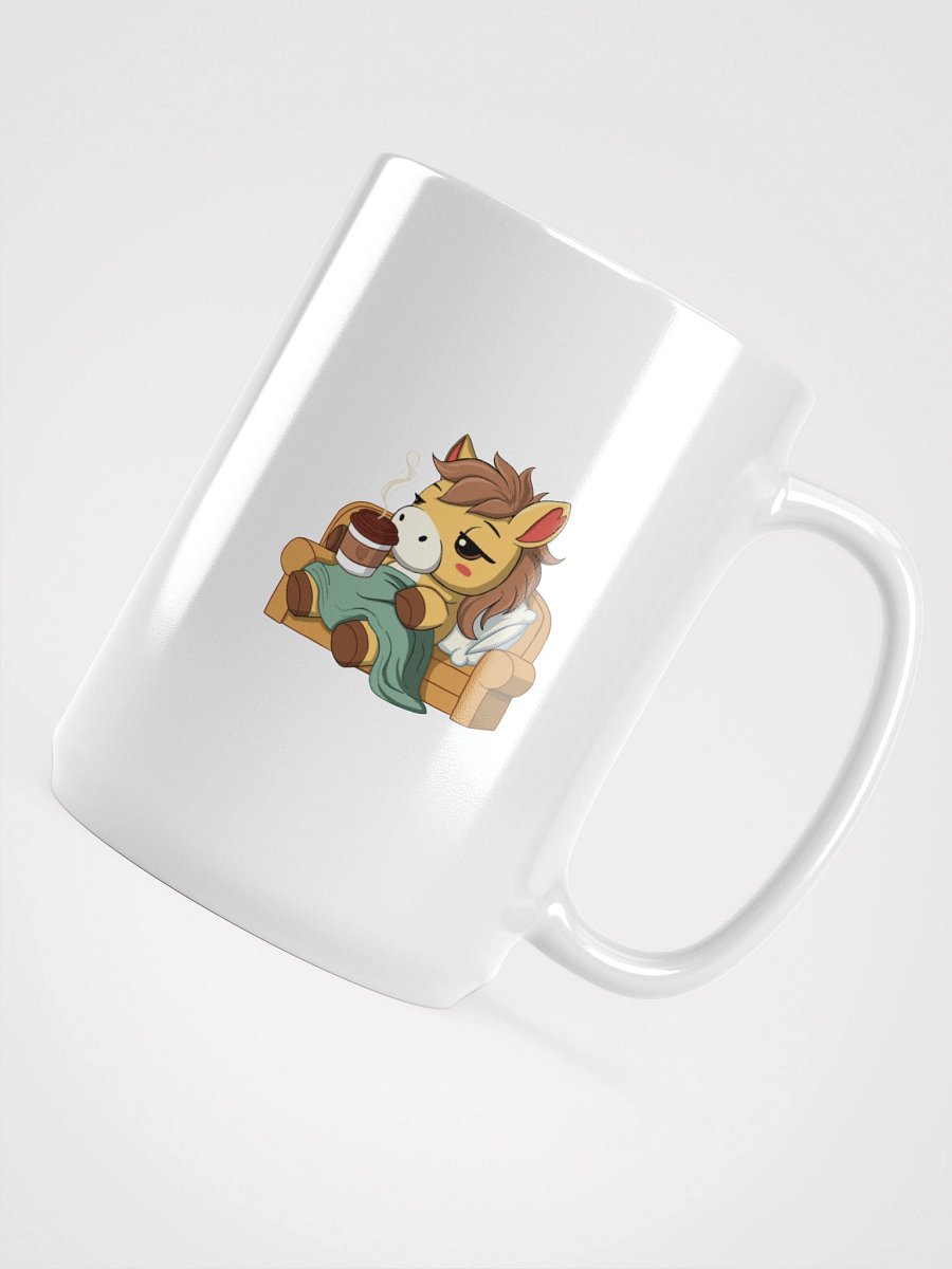 Cozy Waffles Mug | Horse in Blanket with Coffee | Introvert Comfort Cup product image (4)