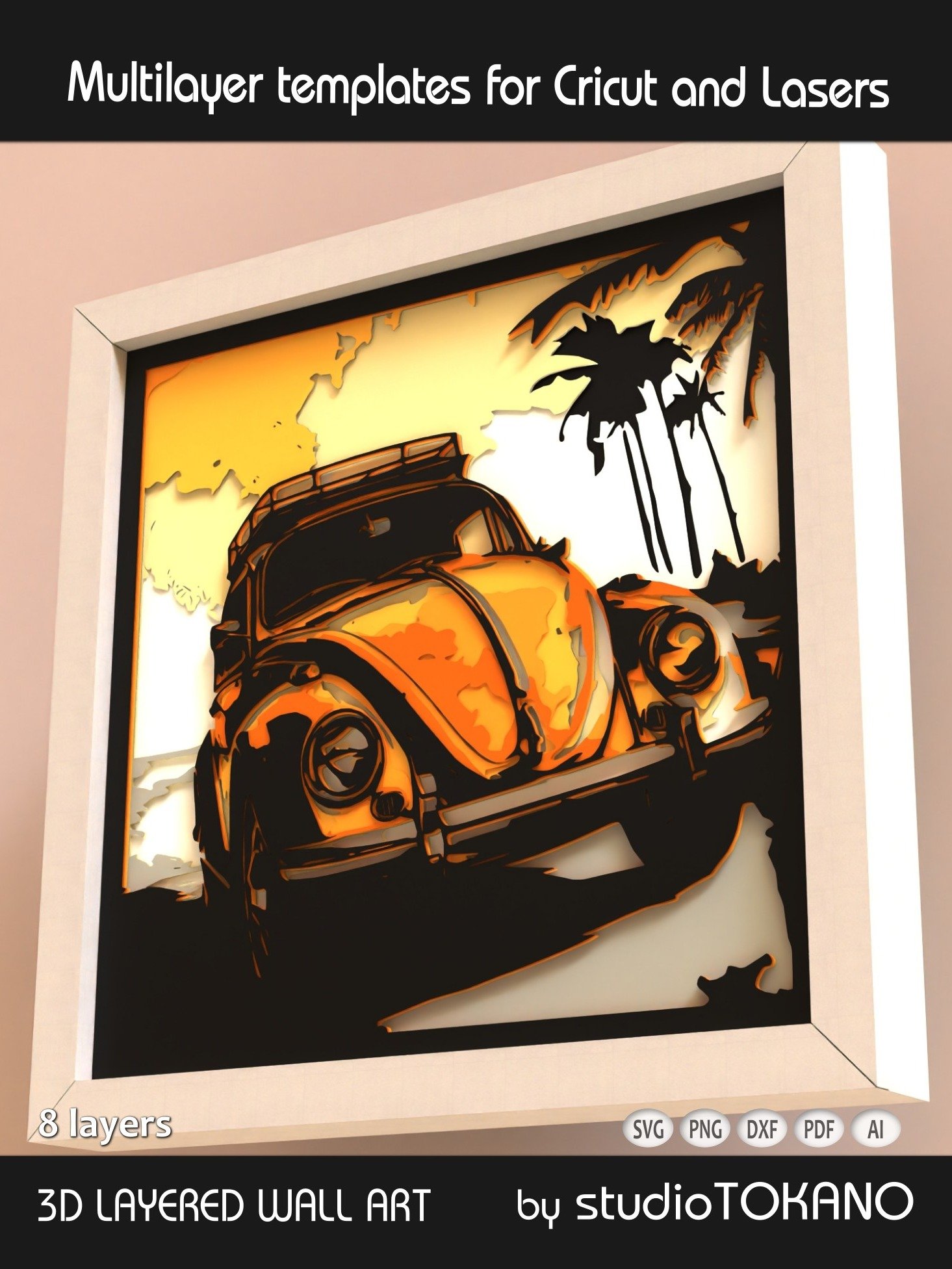 Oldtimer 3D layered svg for Cricut product image (6)