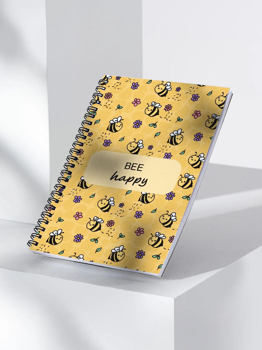 BEE Happy Spiral Notebook product image (3)