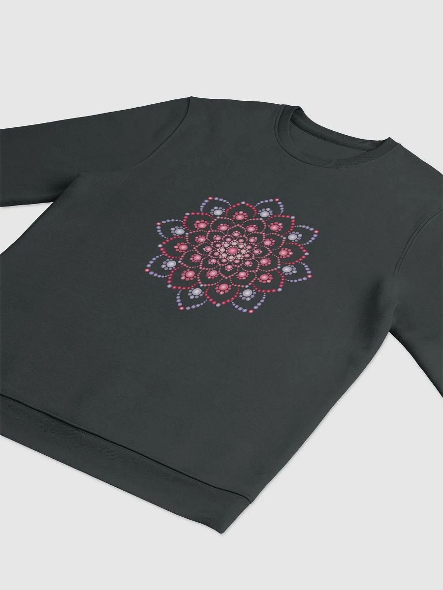 Purple and Pink Dot Mandala Unisex Eco Sweatshirt product image (3)