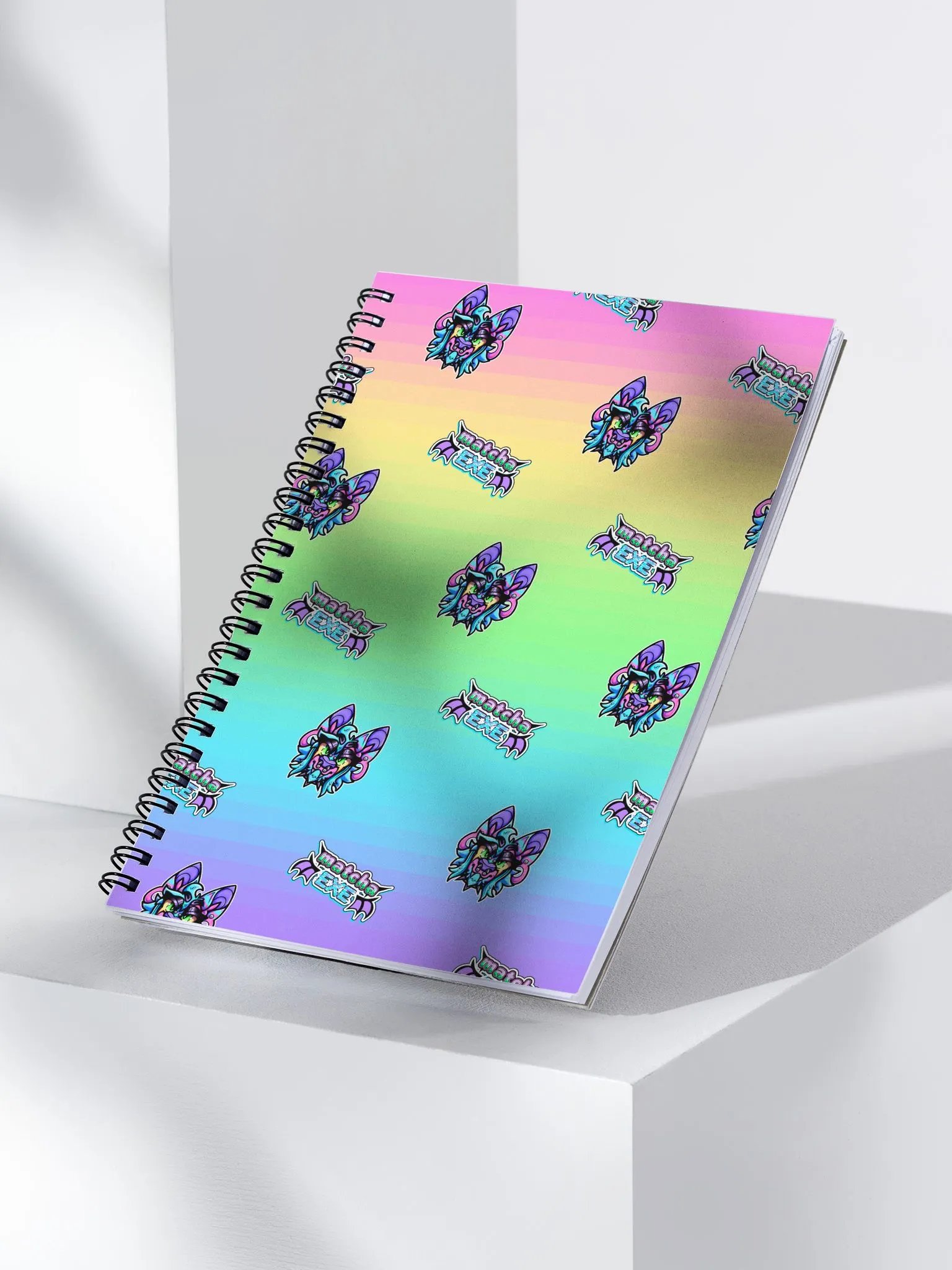 MatchaEXE Logo + Symmetrical Icon Gradient Notebook product image (3)