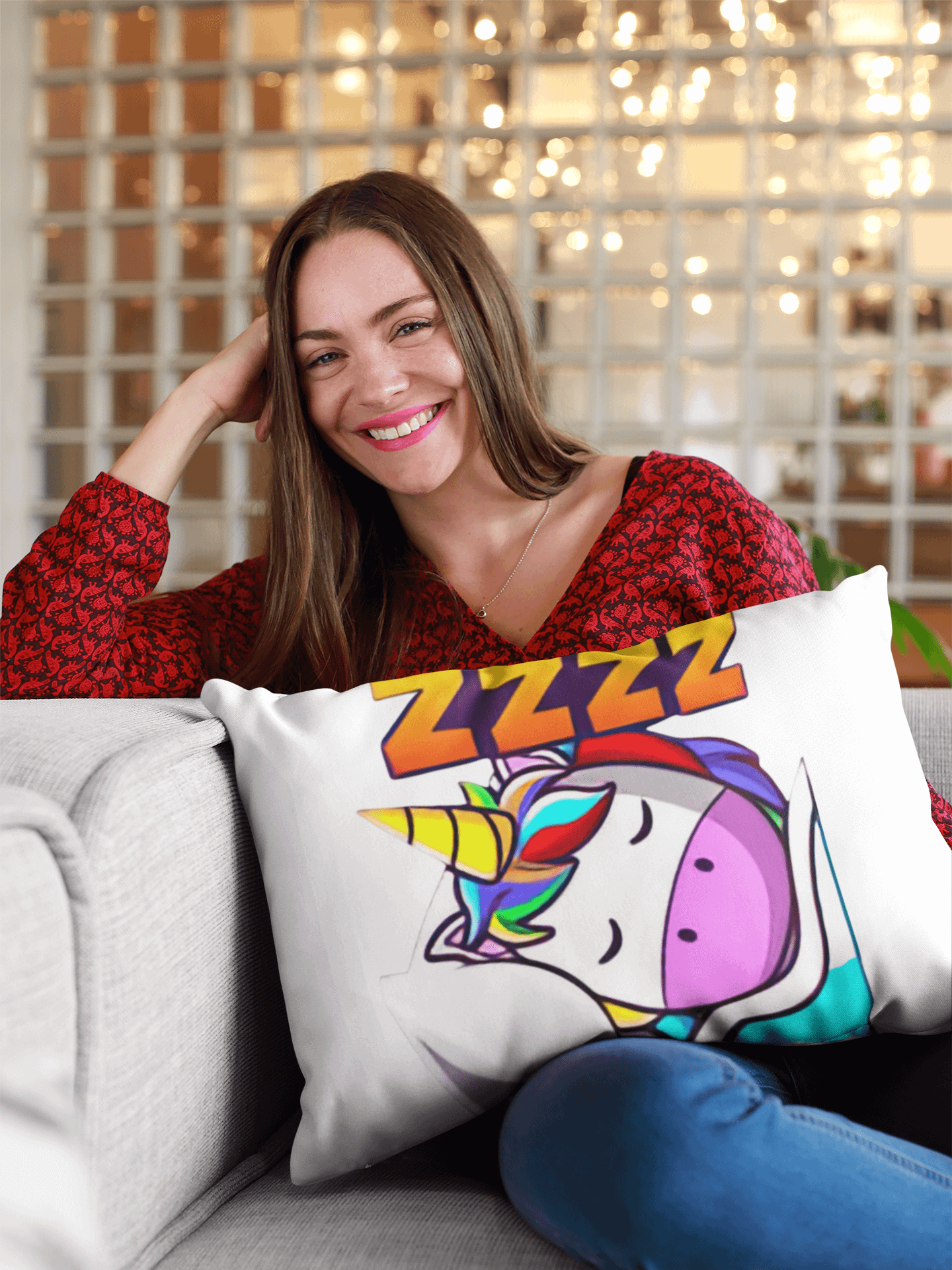 Sleepy Pillow - One Side Print product image (1)