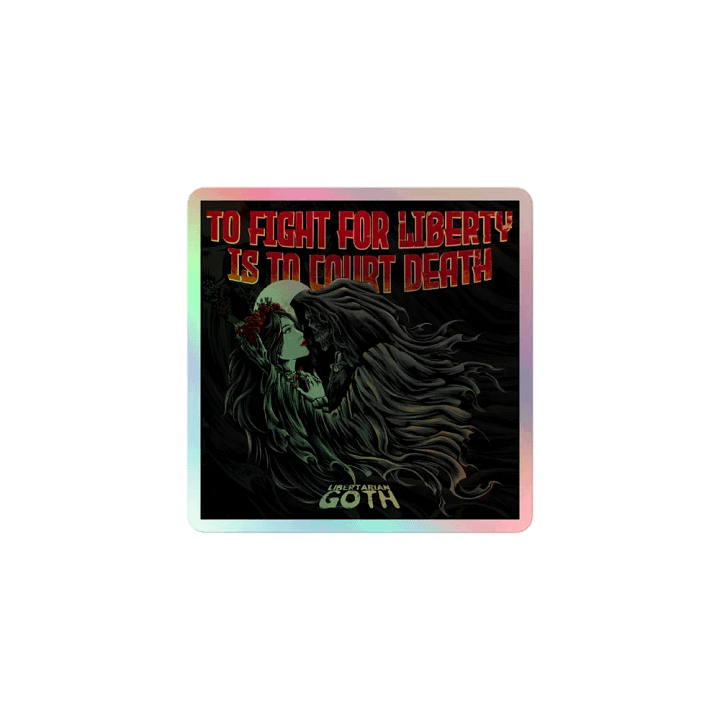 Courting Death Holographic Sticker product image (1)