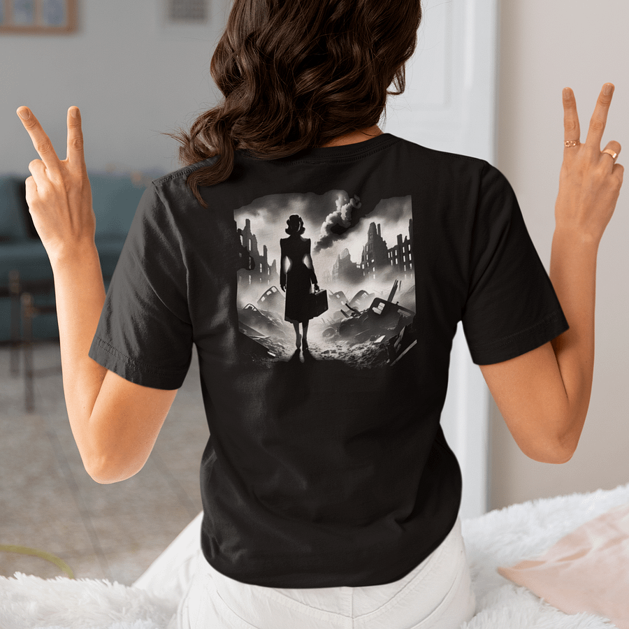 Noir Resilience Amidst Ruins (Womens Tee) product image (2)