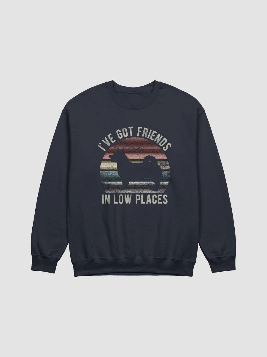 I've Got Friends in Low Places Swedish Vallhund Sweatshirt | Funny Vintage-Style Shirt for Swedish Vallhund Owners product image (13)