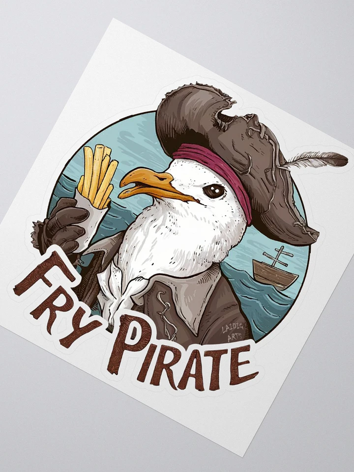 Fry Pirate Seagull Sticker product image (5)