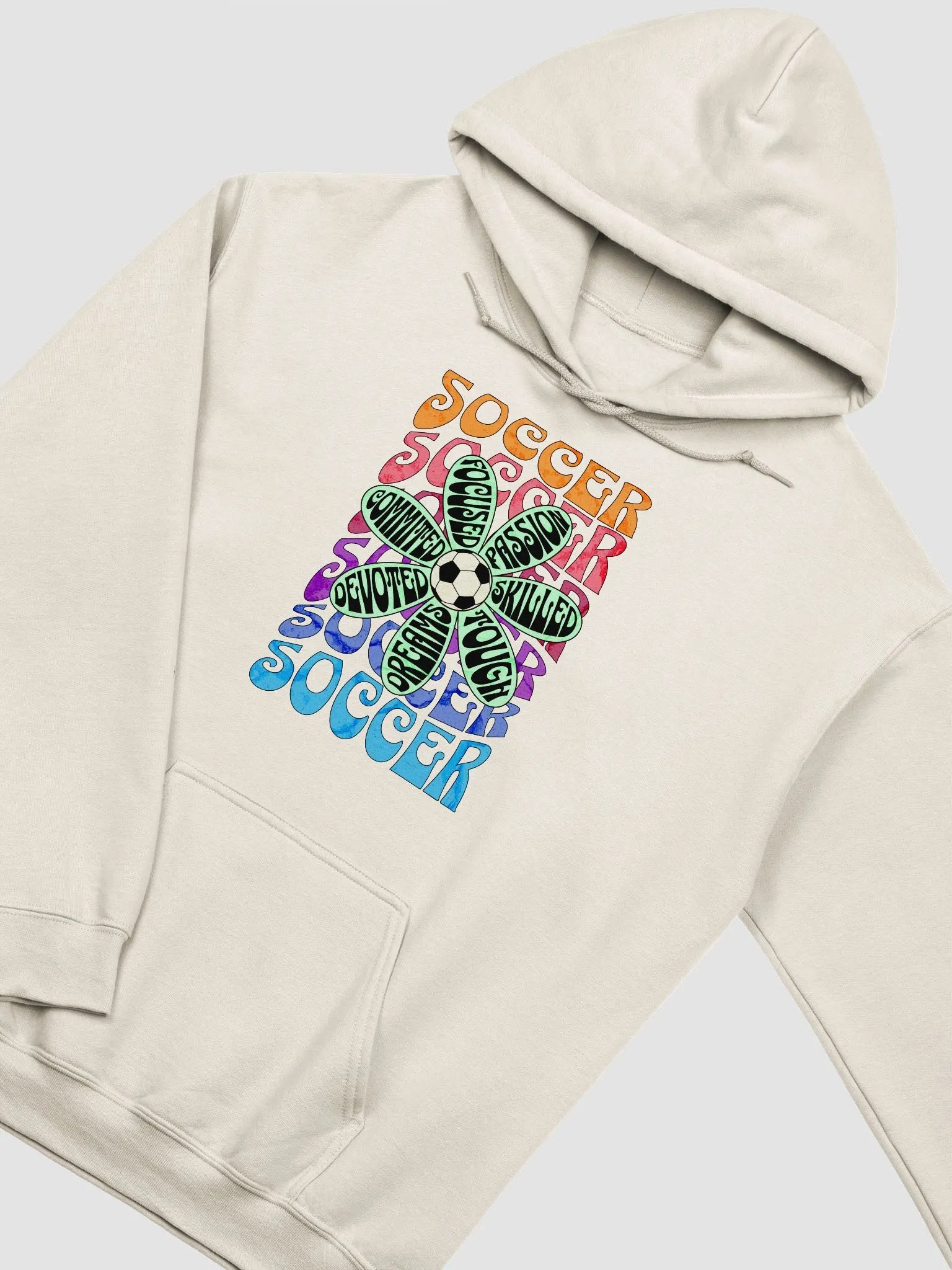 Flower Soccer Motivational Passion Hoodie product image (20)