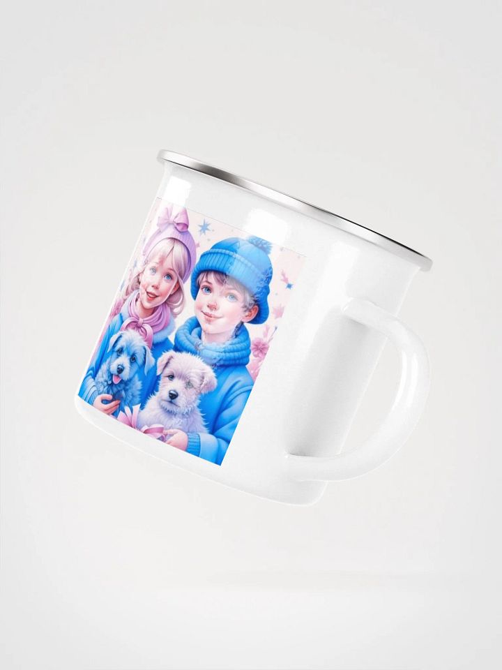 Pink and Blue Vintage Children and Puppies product image (2)