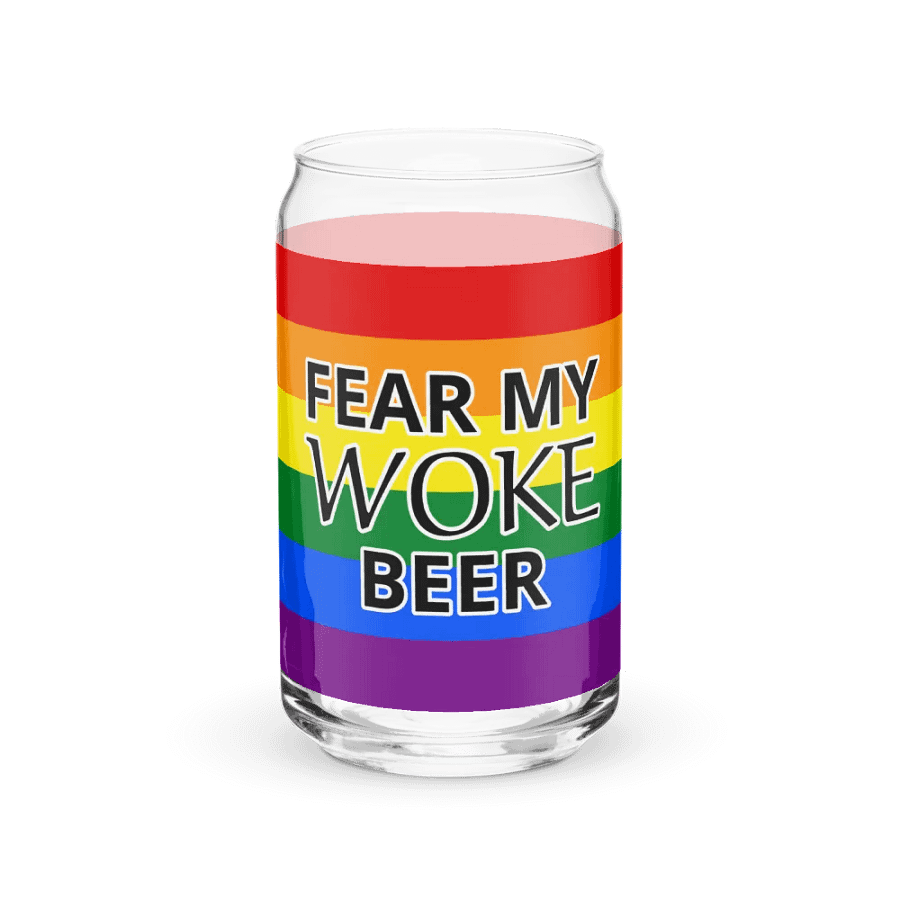 Fear My WOKE Beer Glass product image (1)