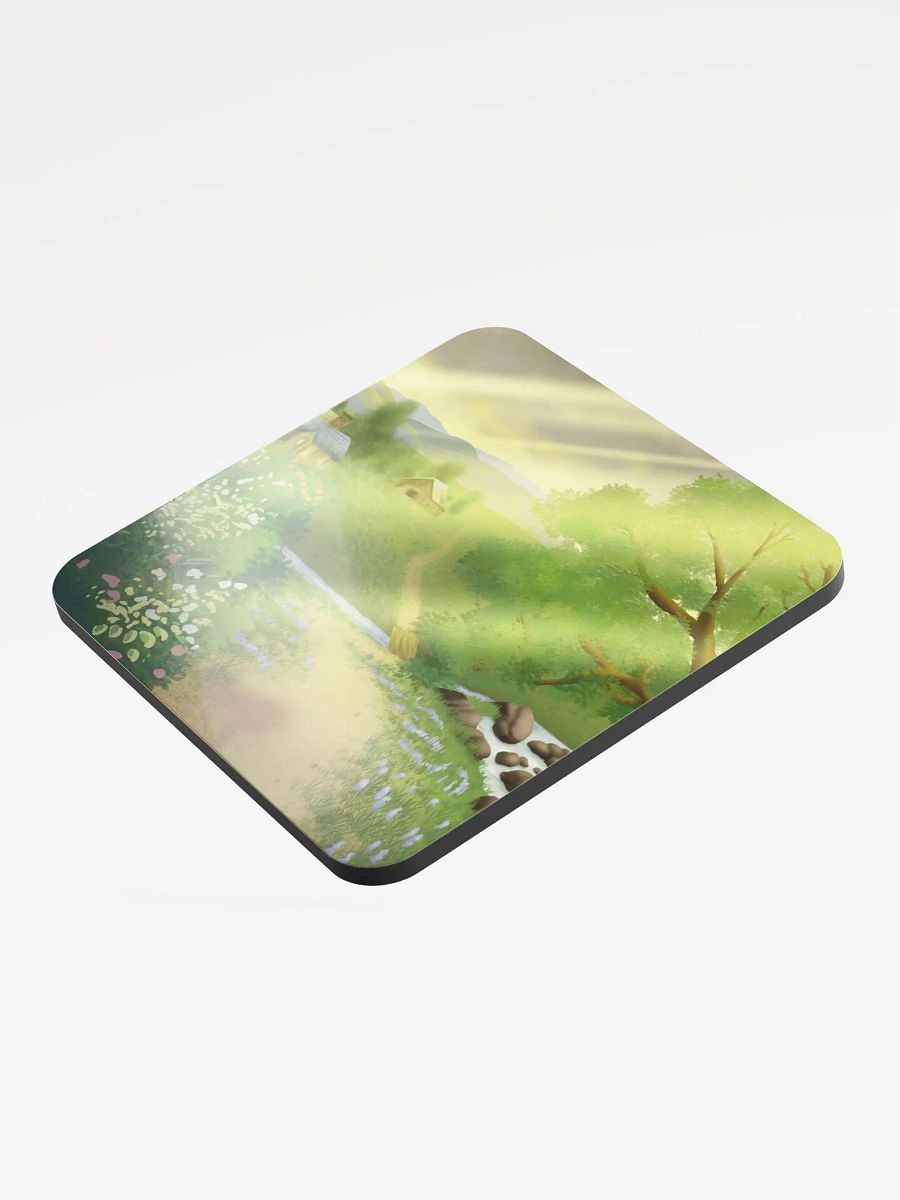 Art Fight 2023: "Valley Rays" Glossed Cork Coaster product image (3)