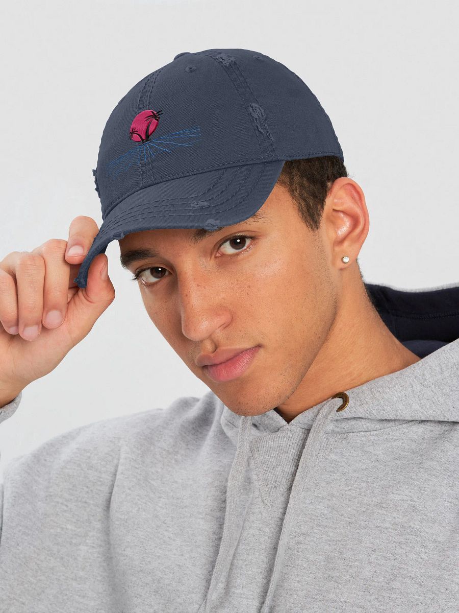 Retro Wave Distressed Dad Hat product image (5)