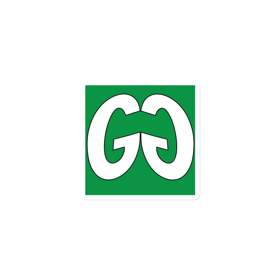 Green Magnet with White GG product image (1)