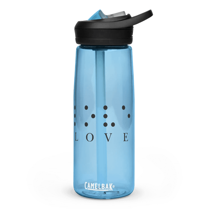 "Blind Love" Braille Water Bottle product image (1)