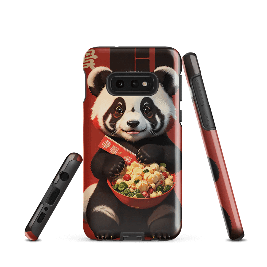 Adorable Panda Feast Samsung Tough Case – Cute Panda Enjoying a Delicious Meal product image (2)
