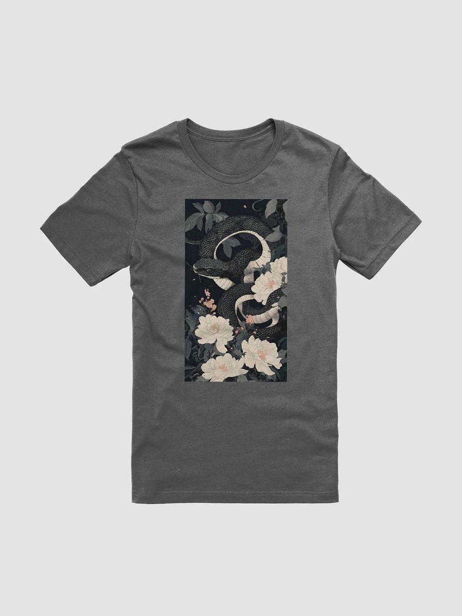 Black and White Floral Snake Supersoft Tee product image (5)