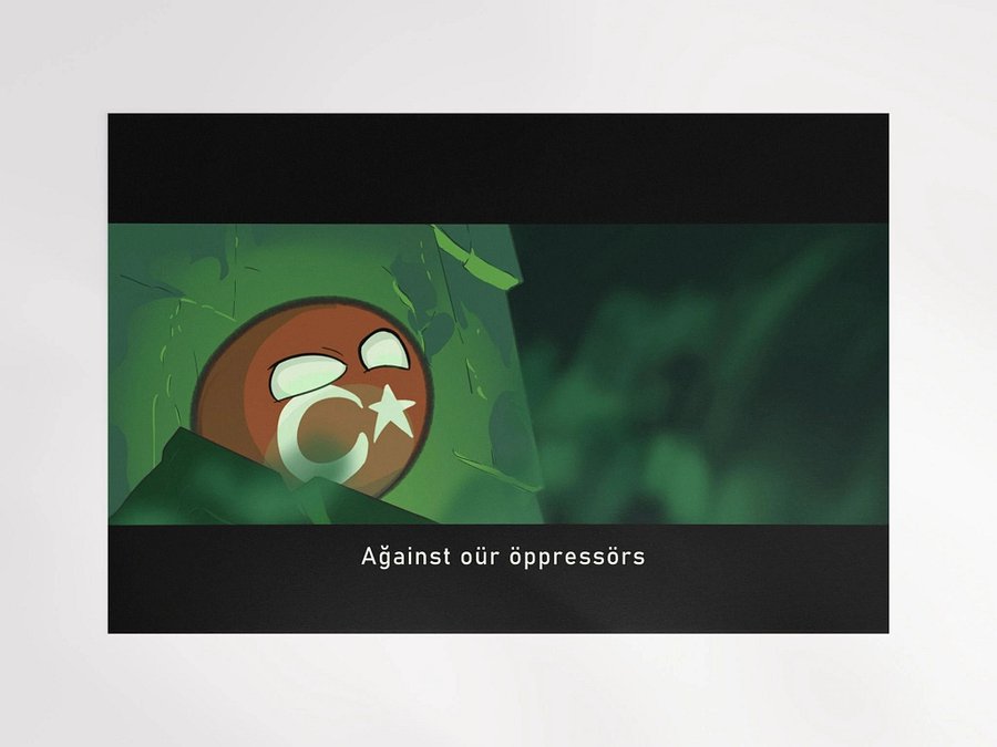 Turkish Polandball matte poster product image (1)
