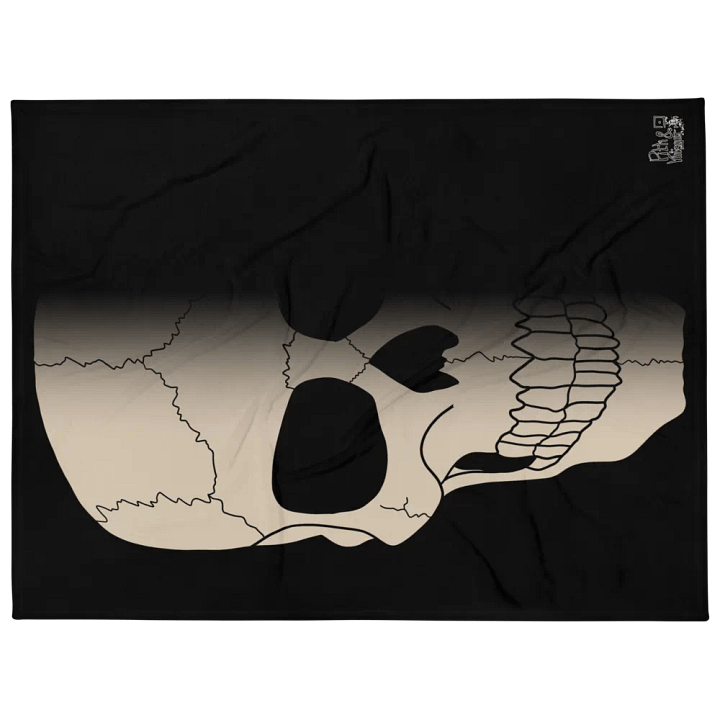 Faded skull blanket product image (1)