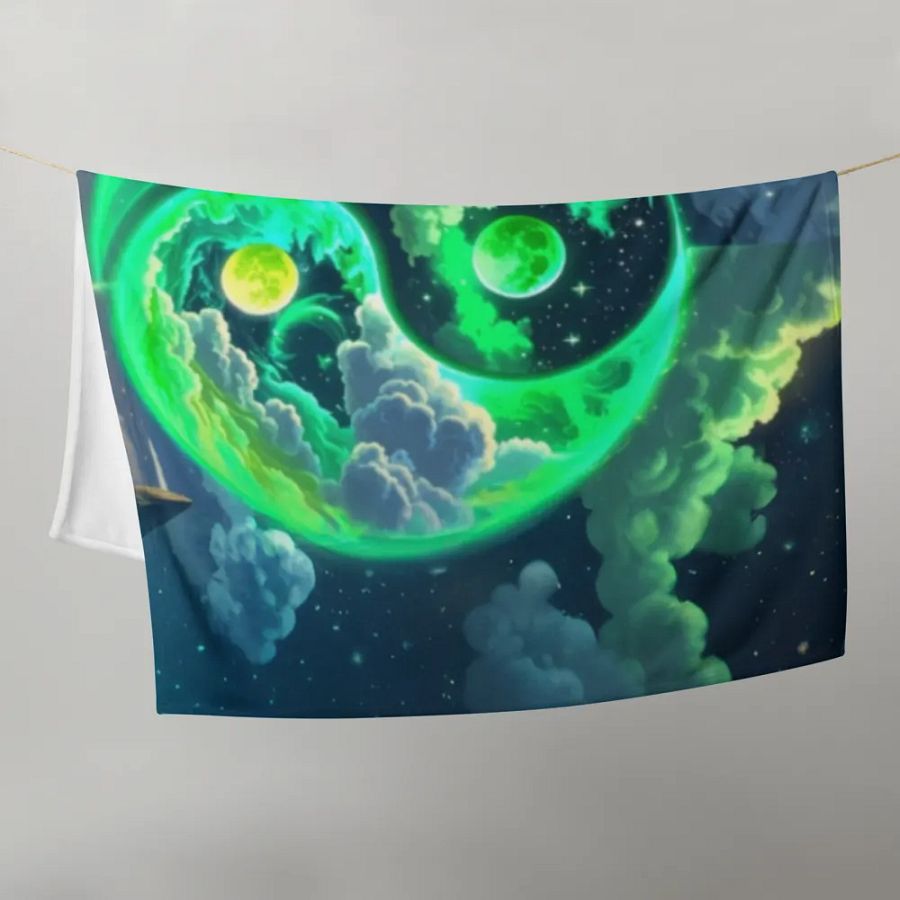 Cosmic Yin-Yang Dream Throw Blanket product image (10)